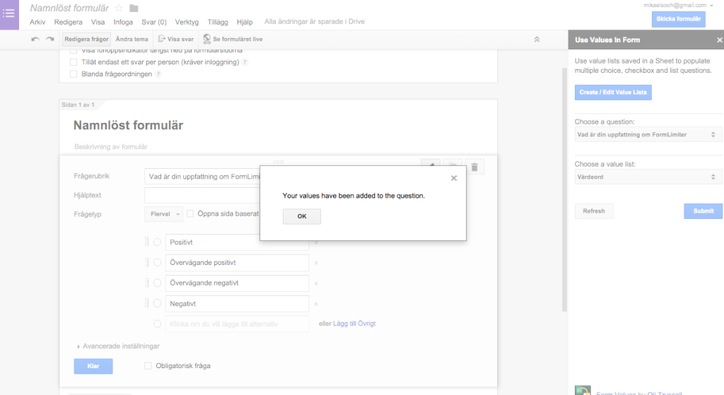 Google Formular Begransa Antal Svar
